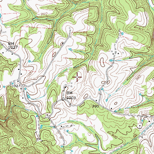 Topographic Map of William Abner Hargis Cemetery, TN