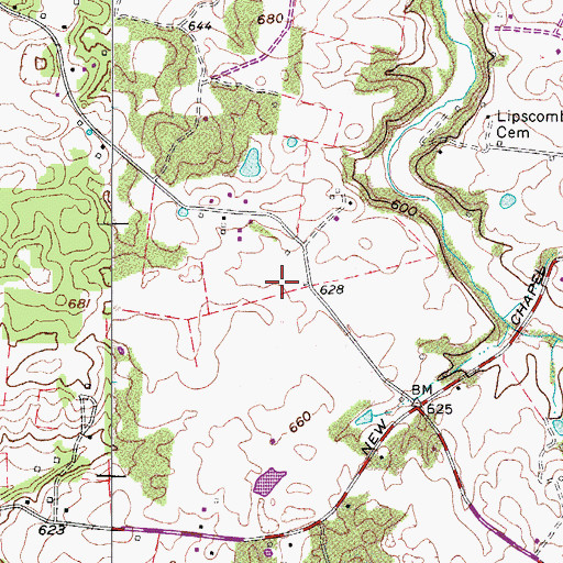 Topographic Map of Billy Cothron Cemetery, TN