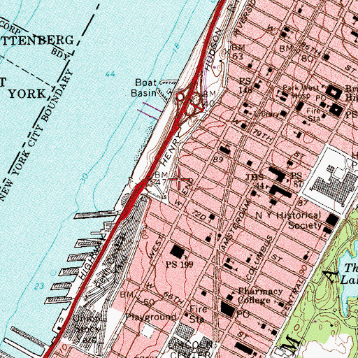 Topographic Map of New York Orphan Asylum (historical), NY