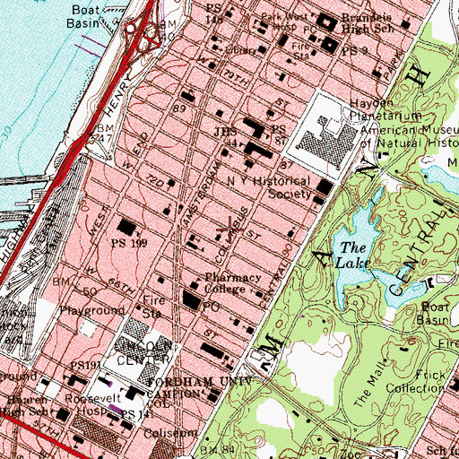 Topographic Map of Hotel Hargrave (historical), NY