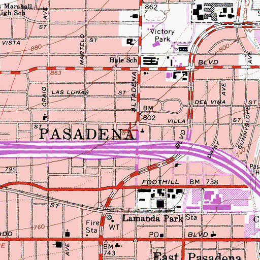 Topographic Map of Apostolic Christian Church, CA