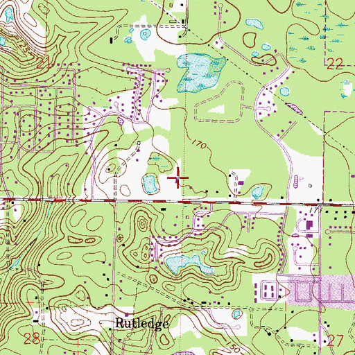 Topographic Map of Faith Presbyterian Church, FL