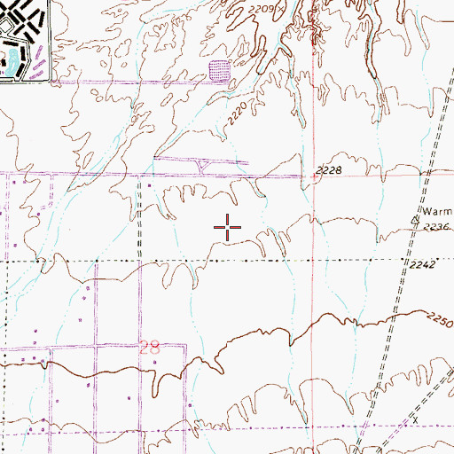 Topographic Map of John R Hummel Elementary School, NV