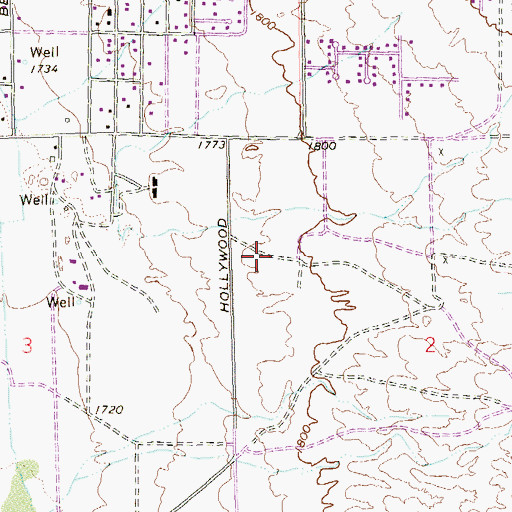 Topographic Map of Mervin Iverson Elementary School, NV