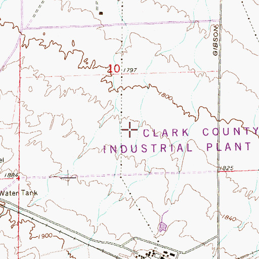 Topographic Map of Lorna J Kesterson Elementary School, NV
