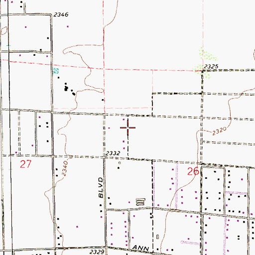 Topographic Map of Joseph M Neal Elementary School, NV