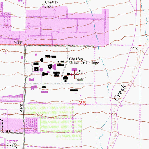Topographic Map of Grigsby Field, CA