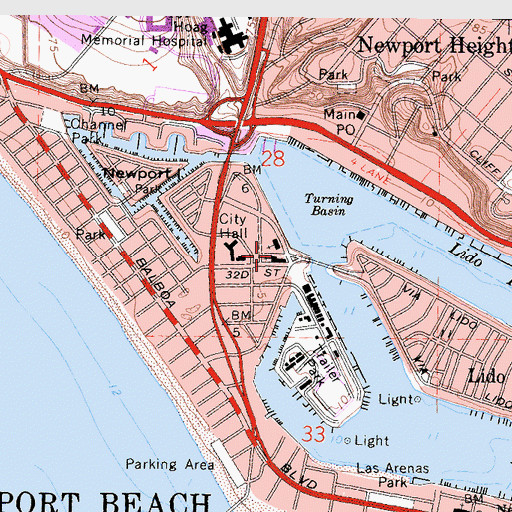 Topographic Map of Saint James Anglican Church, CA
