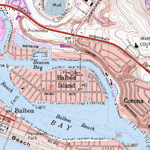 Topographic Map of Saint John Vianney Chapel, CA