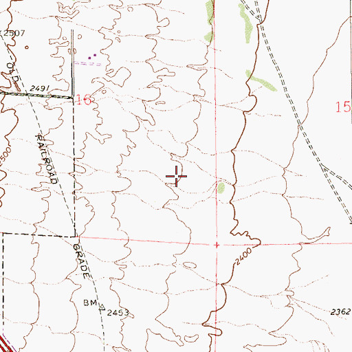 Topographic Map of Betsy Rhodes Elementary School, NV
