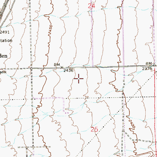 Topographic Map of Aldeane Comito Ries Elementary School, NV