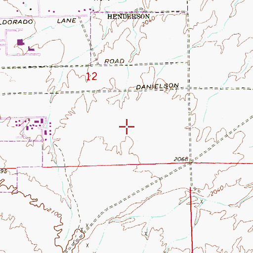Topographic Map of Aggie Roberts Elementary School, NV