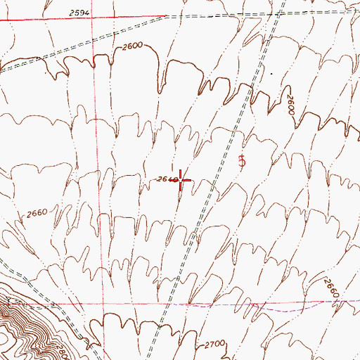 Topographic Map of Wayne N Tanaka Elementary School, NV