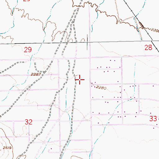 Topographic Map of Marlan J Walker Elementary School, NV