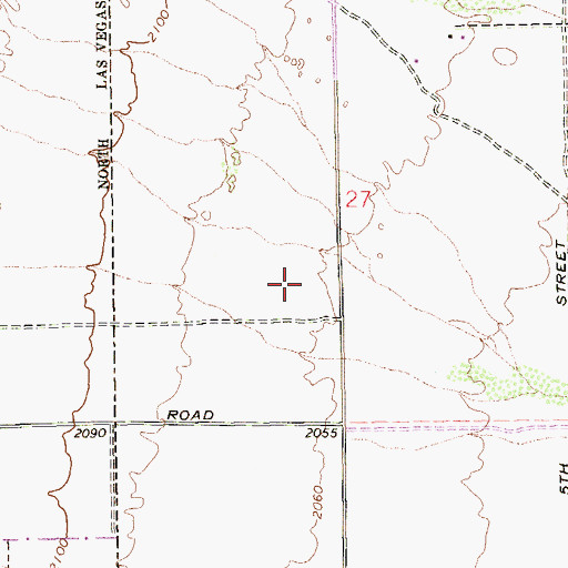 Topographic Map of Fredric W Watson Elementary School, NV