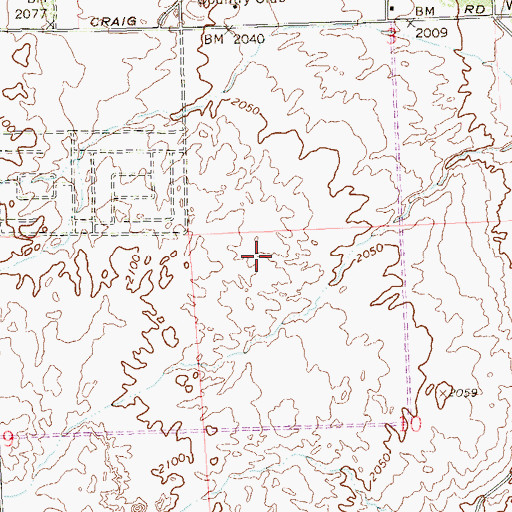 Topographic Map of Elizabeth Wilhelm Elementary School, NV