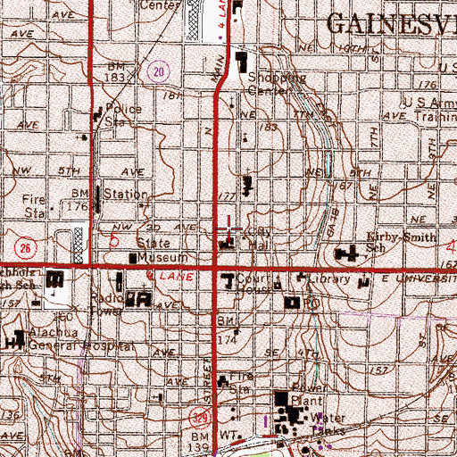 Topographic Map of Holy Trinity Episcopal Church, FL