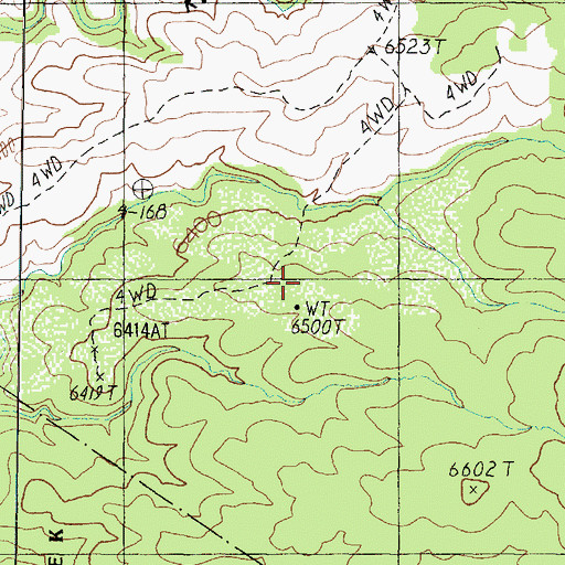Topographic Map of Kwagunt Trick Tank, AZ