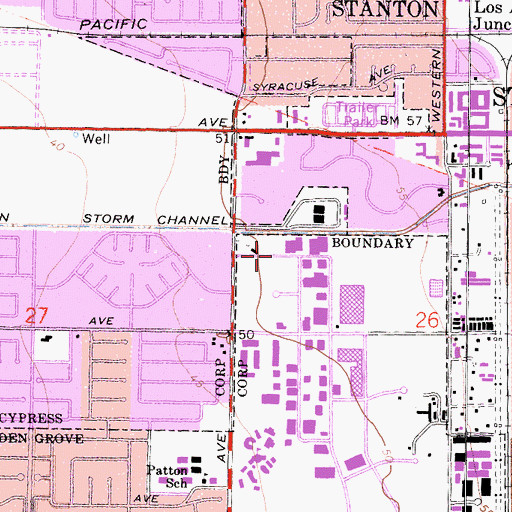 Topographic Map of Nike Site LA-32C (historical), CA