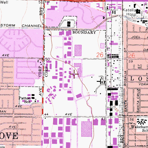Topographic Map of Horse Farm Naval Outer Landing Field (historical), CA