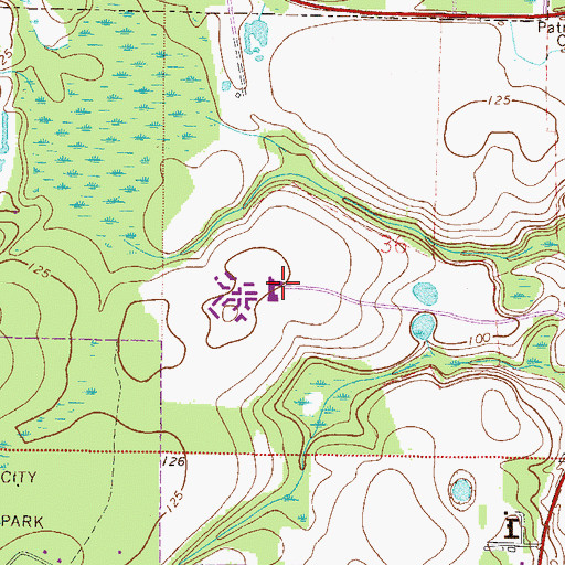 Topographic Map of North Florida Evaluation and Treatment Center, FL