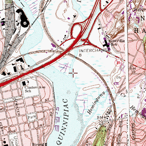 Topographic Map of Little River, CT