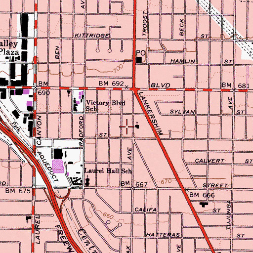 Topographic Map of Iglesia Evangelica Bethel, CA