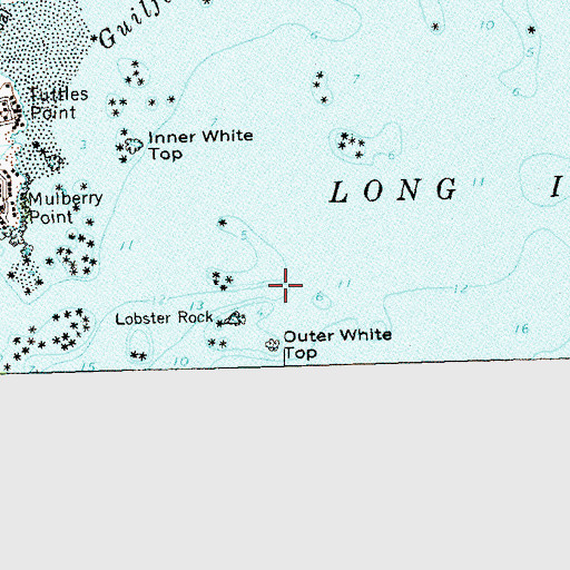 Topographic Map of Lobster Rock, CT