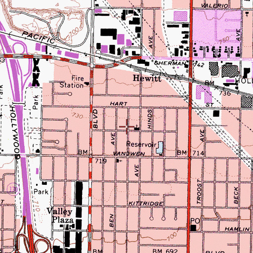 Topographic Map of Iglesia Pentecostes Juan 14:6, CA