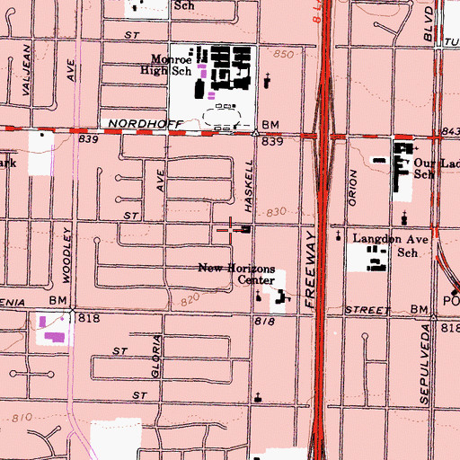 Topographic Map of Church of the Living Word, CA