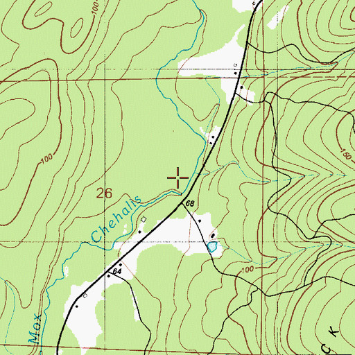 Topographic Map of Raccoon Run, WA
