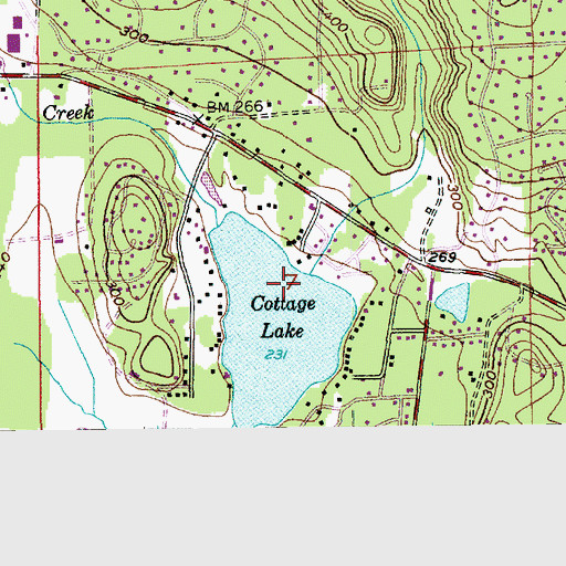 Topographic Map of Freeman Creek, WA