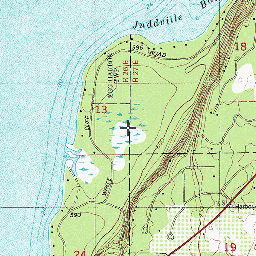 Topographic Map of White Cliff Fen And Forest State Natural Area, WI
