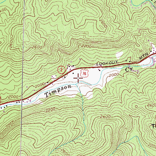 Topographic Map of Hollifield Branch, GA