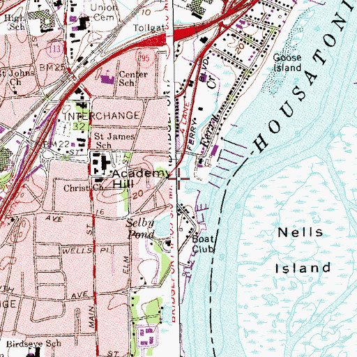 Topographic Map of Long Brook Park, CT