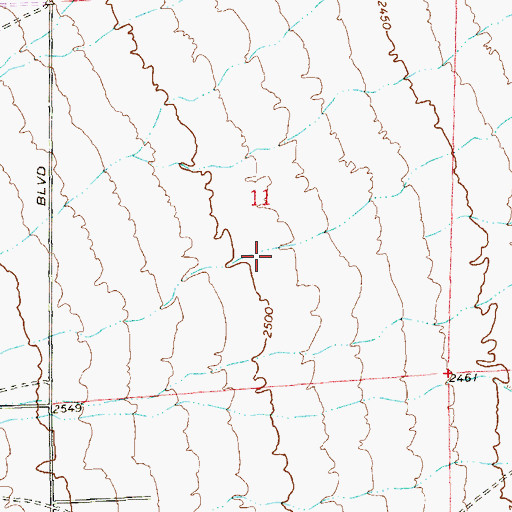 Topographic Map of Lawrence and Heidi Canarelli Middle School, NV