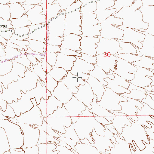 Topographic Map of Victoria Fertitta Middle School, NV