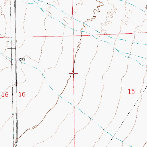 Topographic Map of Laughlin Middle School, NV