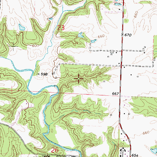 Topographic Map of Jubilee College Forest Nature Preserve, IL