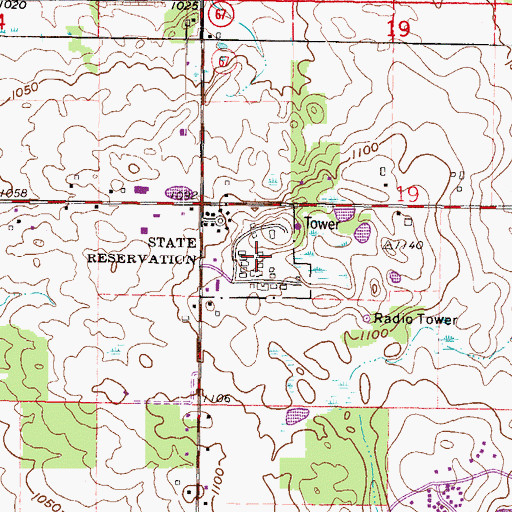 Topographic Map of Williams Bay Air Force Station (historical), WI