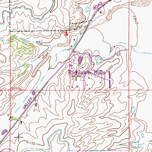 Topographic Map of Richlawn Hills, CO