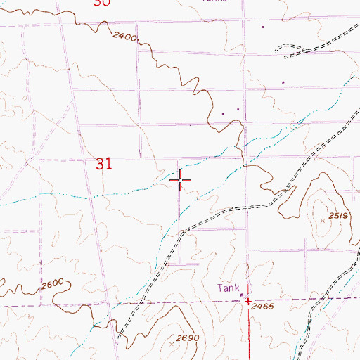 Topographic Map of Jack and Terry Mannion Middle School, NV