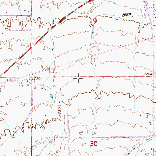 Topographic Map of Bob Miller Middle School, NV