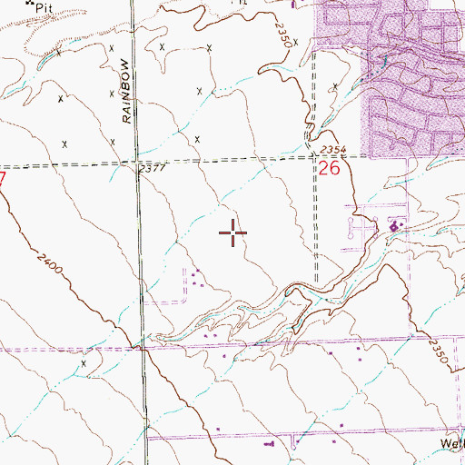 Topographic Map of Grant Sawyer Middle School, NV