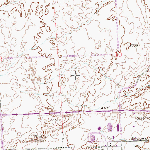 Topographic Map of Marvin M Sedway Middle School, NV