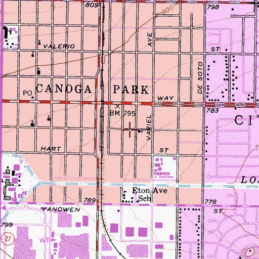 Topographic Map of Eglesia El Shaddai, CA