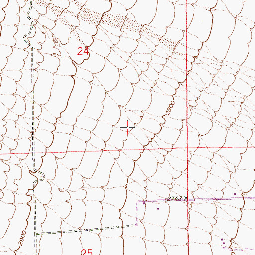 Topographic Map of Centennial High School, NV