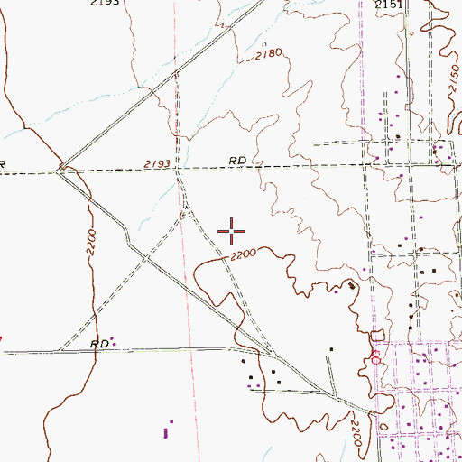 Topographic Map of Theron L Swainston Middle School, NV