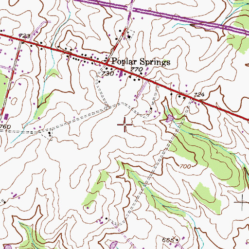 Topographic Map of Linthicum Volunteer Fire Company 32, MD