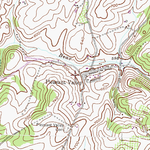 Topographic Map of Carroll County Fire Department Station 6 Pleasant Valley Fire Company, MD